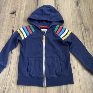 Mini Boden Size 3-4 Years Boden 104 cm Rainbow Zip Up Sweatshirt Hoodie Jacket